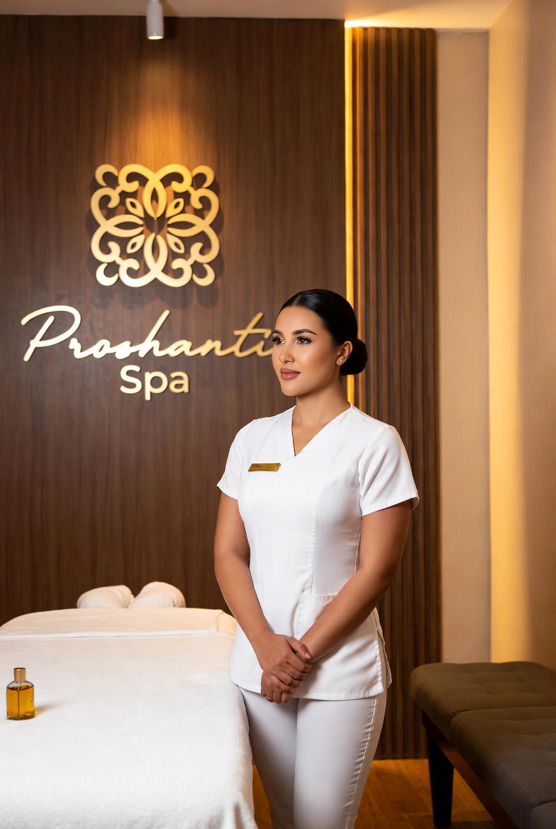 Professional massage therapist providing expert care at Proshanti Spa, Gulshan Dhaka