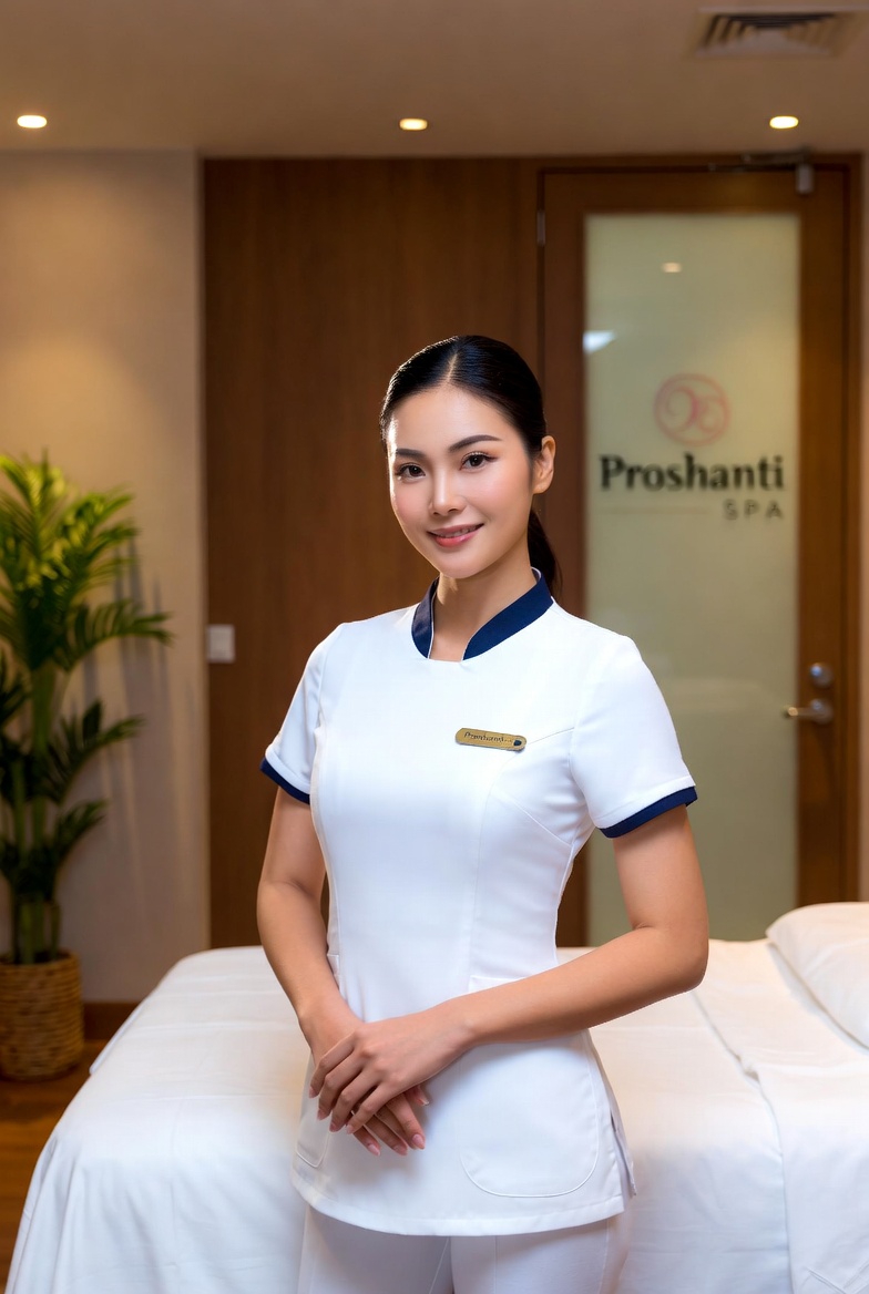 Therapist providing Swedish massage at Proshanti Spa, Gulshan Dhaka